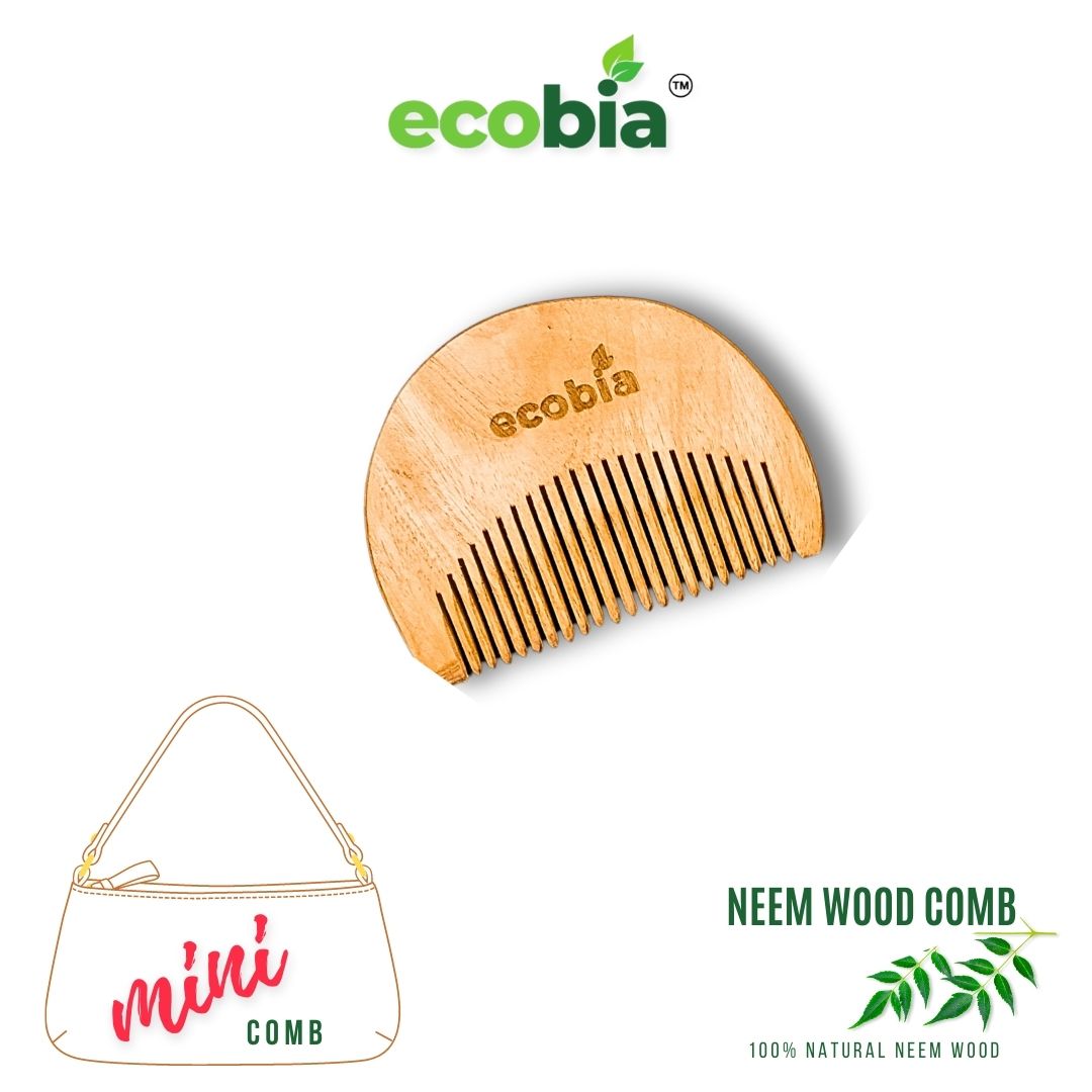 Purse / Travel sized Natural Wooden Hair Brush
